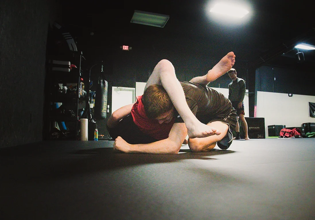 Brazilian Jiu-Jitsu grapplers in a training session at Alex Makin Performance